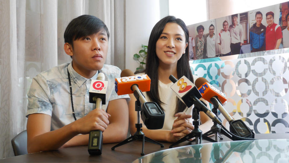 Wang Weiliang and co-star Venus Wong.