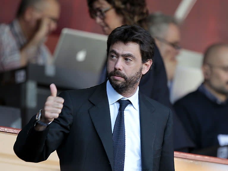 <p>Agnelli’s comments come less than 24 hours after the collapse of the Super League</p> (Getty Images)