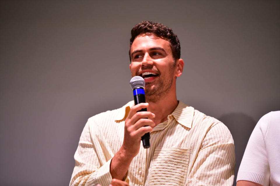 Closeup of Theo James