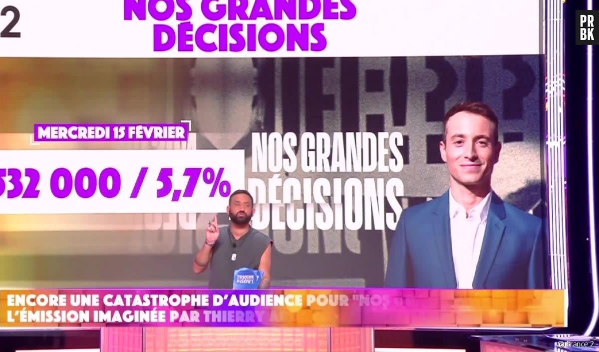 Nos grandes décisions : Cyril Hanouna demande l'arrêt de l'émission de France 2 - France 2