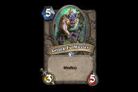<p>Windfury minions tend to be squishy little guys that struggle to get off multiple attacks before falling. Grook Fu Master is not that. While he probably won't be played often in Constructed, his ability to clear multiple 3-health minions over the course of a single turn make him a viable pick in Arena. </p>