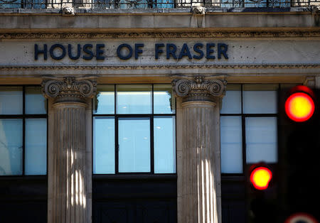 The exterior of the King William Street branch of House of Fraser can be seen here in central London, Britain, June 22, 2018. REUTERS/Henry Nicholls