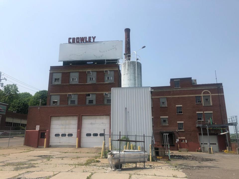 The former Crowley dairy plant at 135 Conklin Ave. in Binghamton will be transformed into 48 units of housing with a ground floor commercial space.