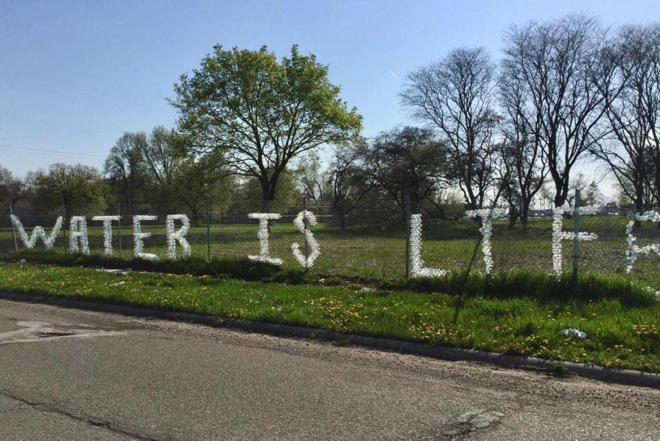 Even now, the vast majority of people in the city say they will only drink bottled water (Andrew Buncombe)