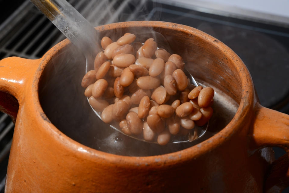 Como hacer frijoles de la olla. Receta