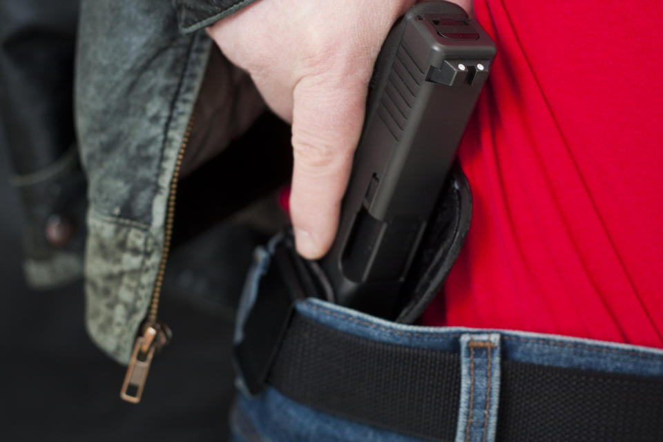 The Concealed Carry Reciprocity Act the U.S. House is scheduled to vote on&nbsp;this week&nbsp;is particularly alarming for victims of domestic abuse. (Photo: RonBailey/Getty Images)