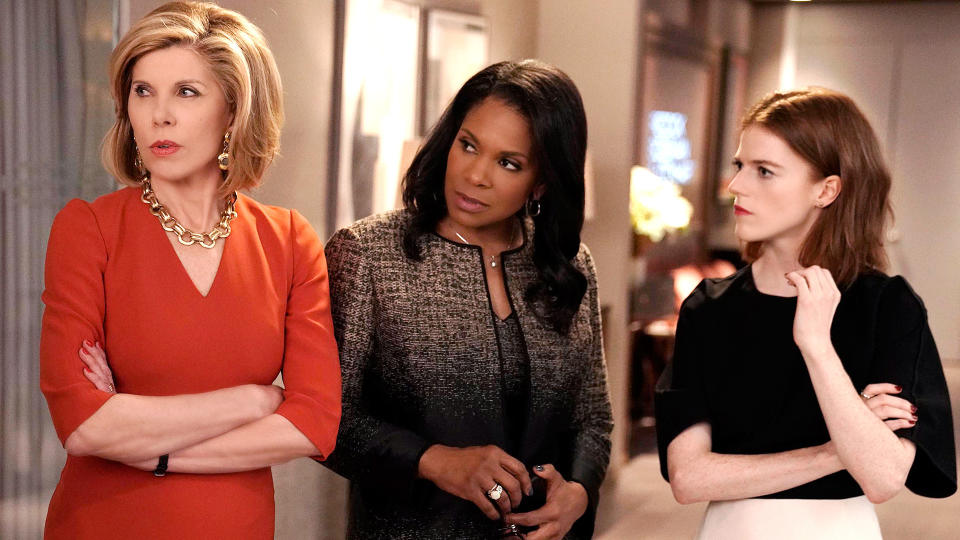 Christine Baranski, Audra MacDonald and Rose Leslie in The Good Fight (CBS)