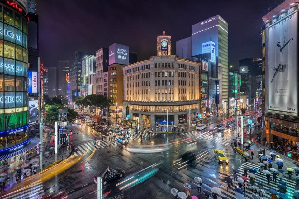 Cruce de Ginza, Tokio, Japón