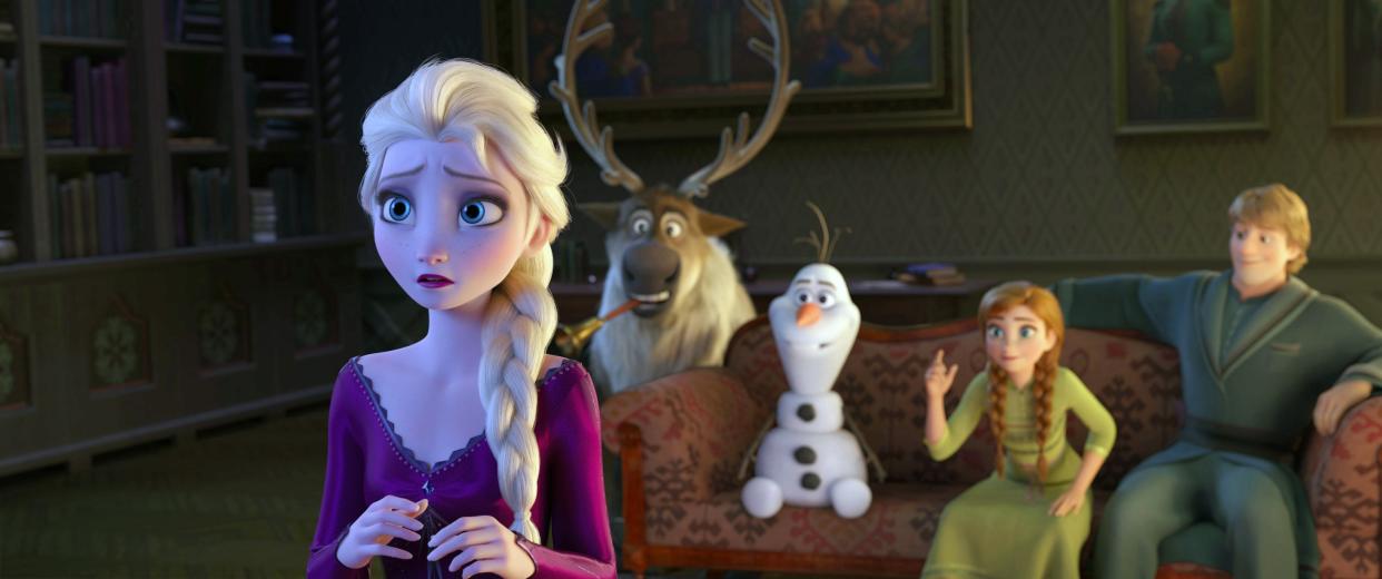 Elsa, Sven, Olaf, Anna and Kristoff are back for more adventures in 'Frozen 2' (Photo: Walt Disney Studios Motion Pictures / courtesy Everett Collection)