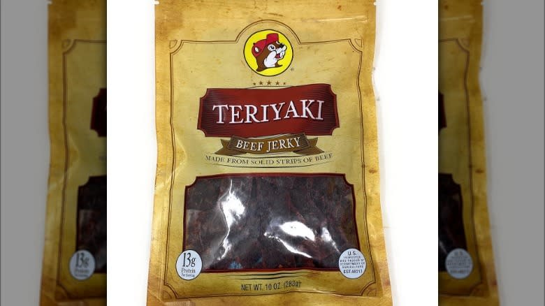 Buc-ee's teriyaki beef jerky package