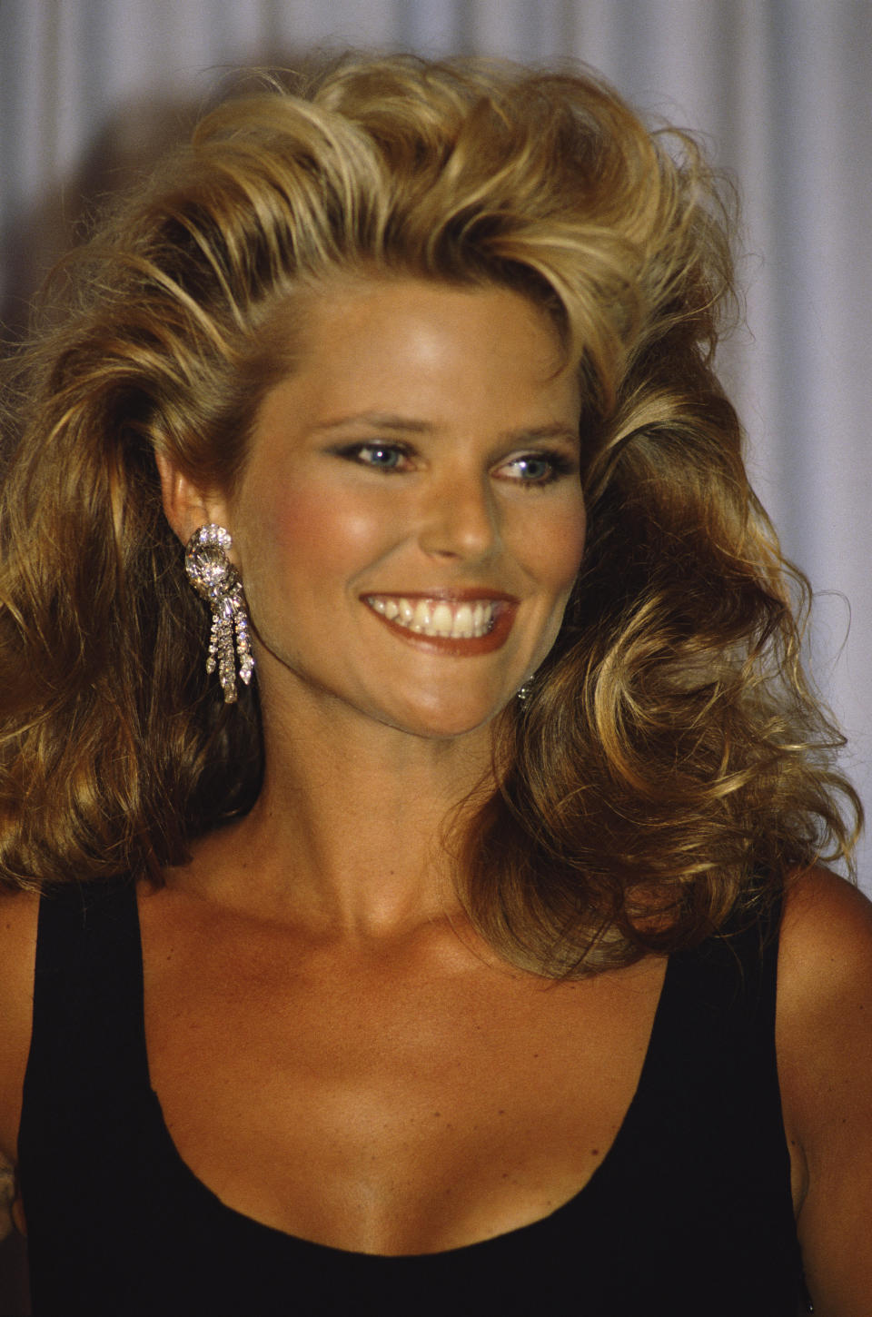 Fashion model and actress Christie Brinkley attends the 56th Academy Awards. (Photo by Bill Nation/Sygma via Getty Images)