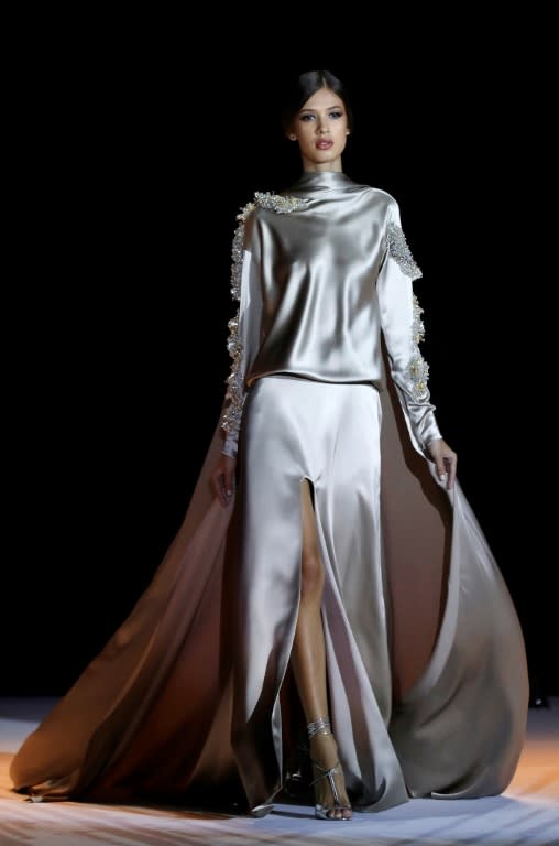 Stephane Rolland went for pale and silky classicism