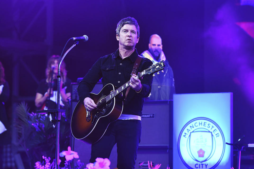 Photo by: zz/KGC-138/STAR MAX/IPx 2023 7/28/23 Noel Gallagher of Noel Gallagher's High Flying Birds performing in concert on July 28, 2023 during the South Facing Music Festival at the Crystal Palace Park Bowl in London, England, UK.