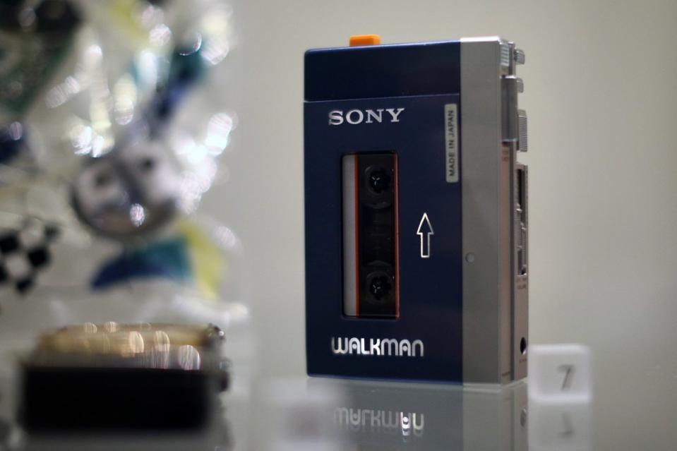 A Walkman on display in a gallery of Japanese art at London’s Victoria & Albert Museum. Getty Images