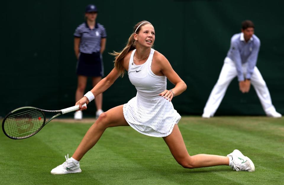 Hannah Klugman, 15, missed out on a spot in the Wimbledon main draw on Thursday (Getty)