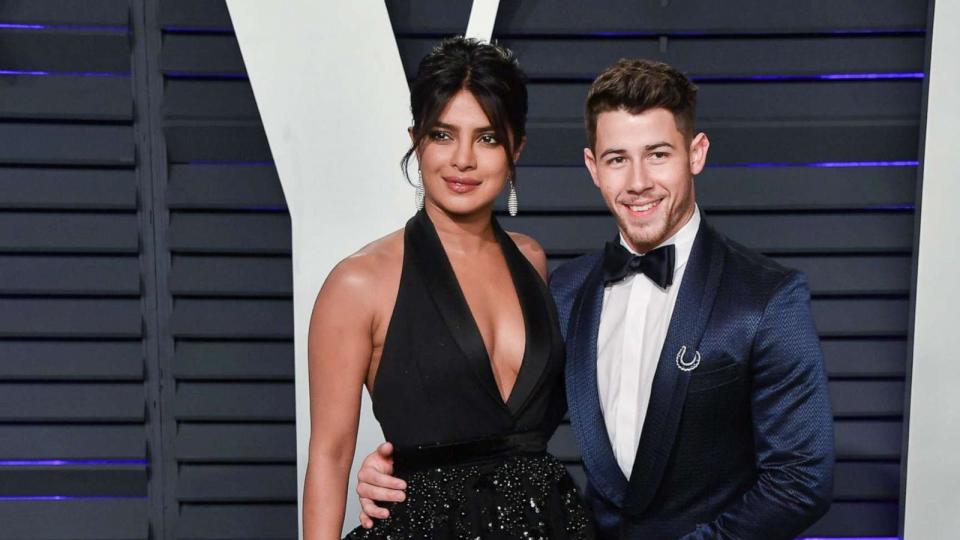 PHOTO: Priyanka Chopra and Nick Jonas attend the 2019 Vanity Fair Oscar Party hosted by Radhika Jones at Wallis Annenberg Center for the Performing Arts on Feb. 24, 2019, in Beverly Hills, Calif. (George Pimentel/Getty Images, FILE)