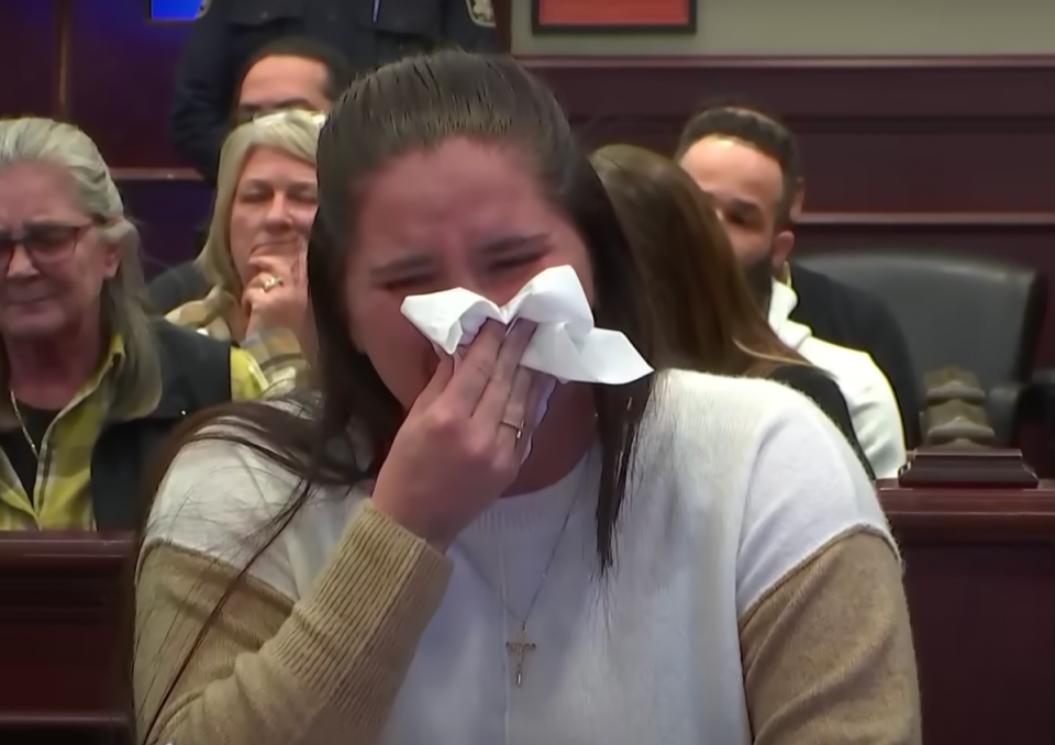 Hannah Payne sobbed in court when she was found guilty of murder (Law&Crime)