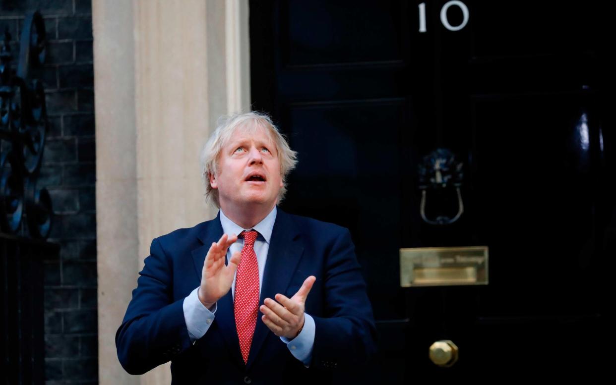 Boris Johnson would not be out of place on the set of The Thick of It - AFP