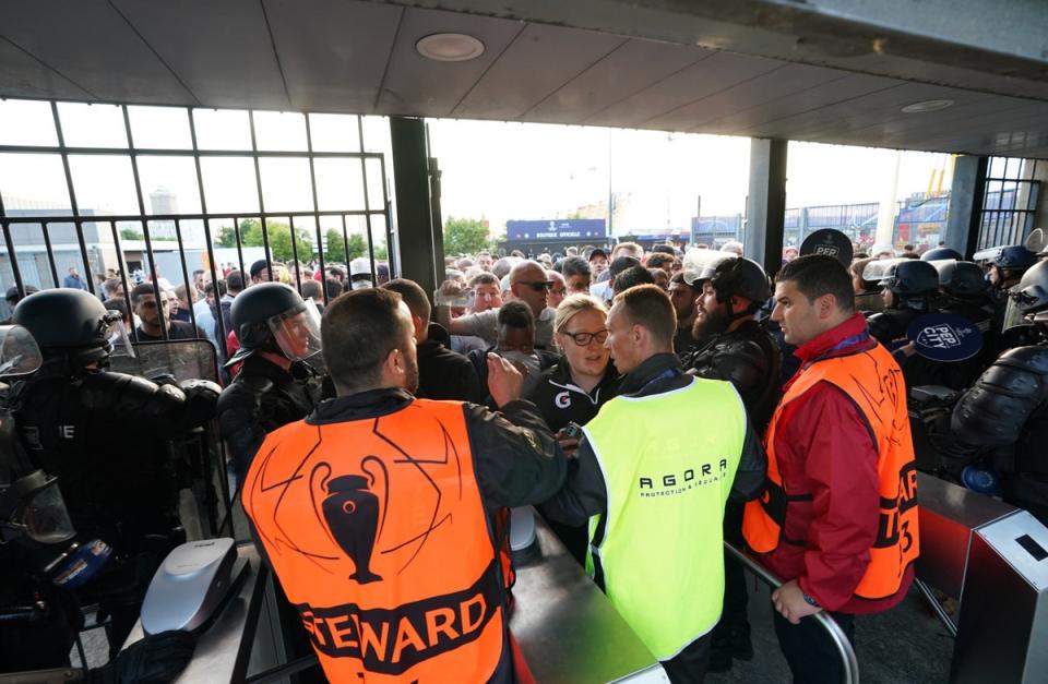 Fans encountered problems ahead of the Champions League final (Nick Potts/PA) (PA Wire)