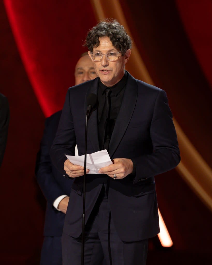 In his acceptance speech, Glazer stated “Our film shows where dehumanization leads at its worst, it shaped all of our past and present.” Micelotta/Disney via Getty Images