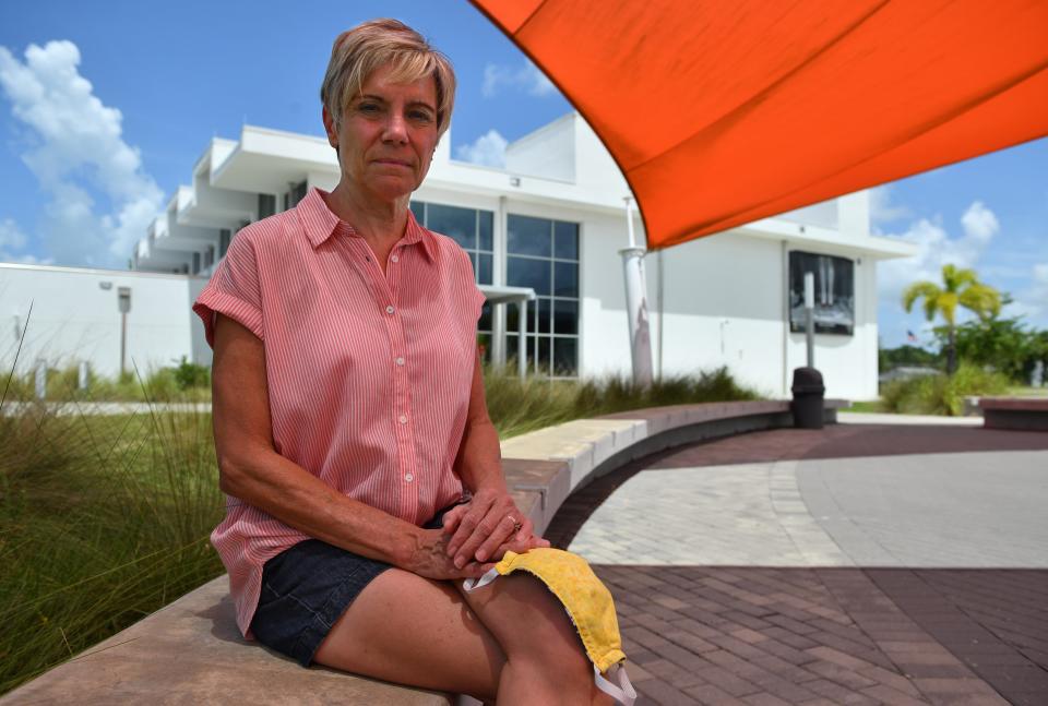 Christy Karwatt, 62, a social studies teacher at Sarasota High School in Florida, is nervous about returning to school in August.