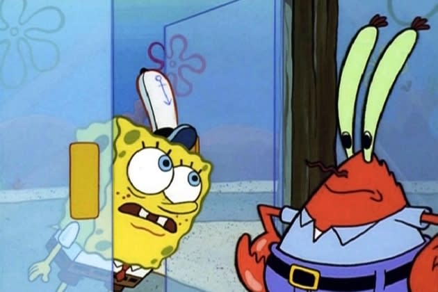 krusty-krab-crew.jpg SPONGEBOB SQUAREPANTS, Spongebob Squarepants, Mr. Krabs, 1999-. © Nickelodeon / Courtesy: Everett Co - Credit: ©Nickelodeon/Everett Collection