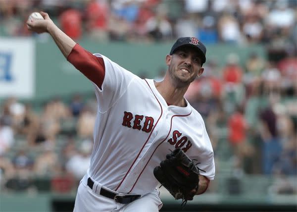 Red Sox pitcher Rick Porcello took the award. Photo: AP