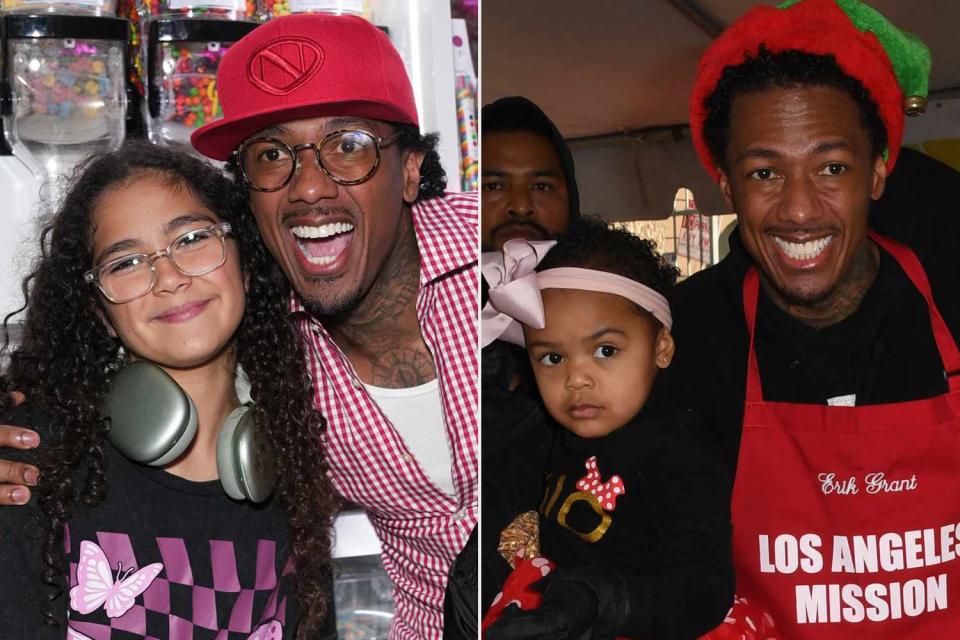 <p>John Nacion/Getty, Albert L. Ortega/Getty </p> Nick Cannon with daughters Monroe and Powerful Queen.