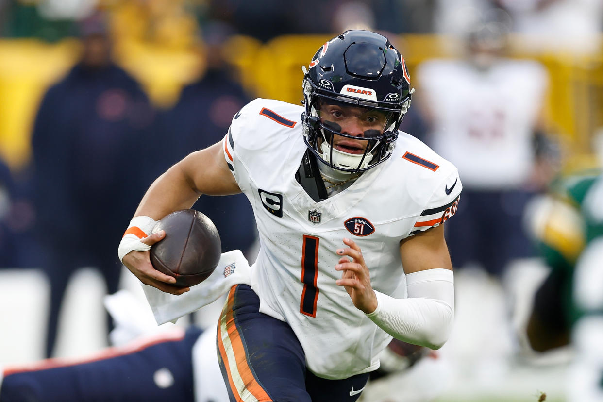 The new NFL kickoff rules might see the Steelers get creative when it comes to returns if they involved Justin Fields. (Photo by John Fisher/Getty Images)