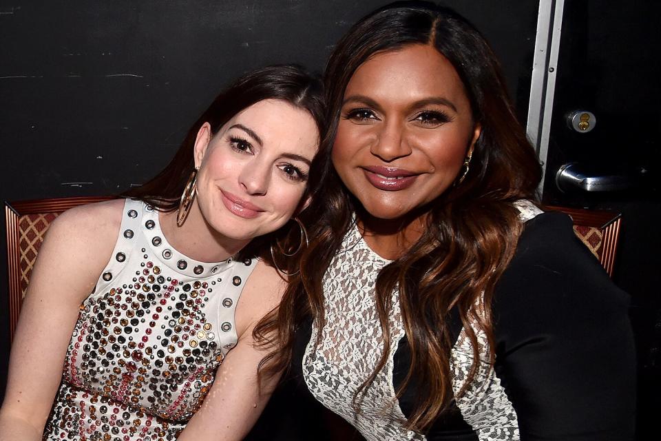 Anne Hathaway and Mindy Kaling