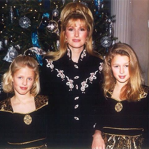 <p>Kathy Hilton/Instagram</p> The Hilton family in a throwback photo