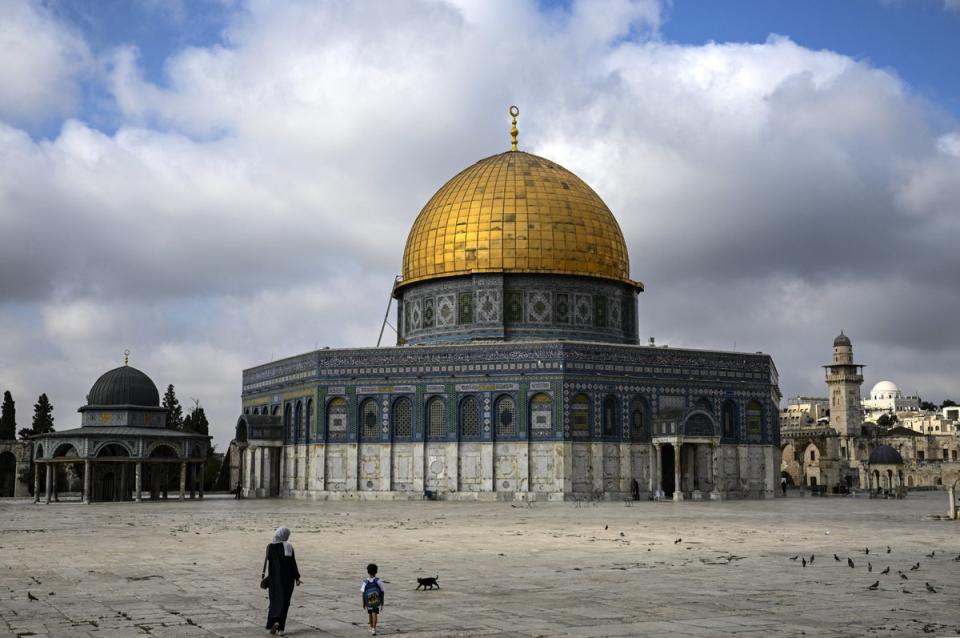 The Al-Aqsa compound is revered by Judaism as Temple Mount and as Haramal-Sharif by Muslims, and is administered by neighbouring Jordan (AFP via Getty Images)