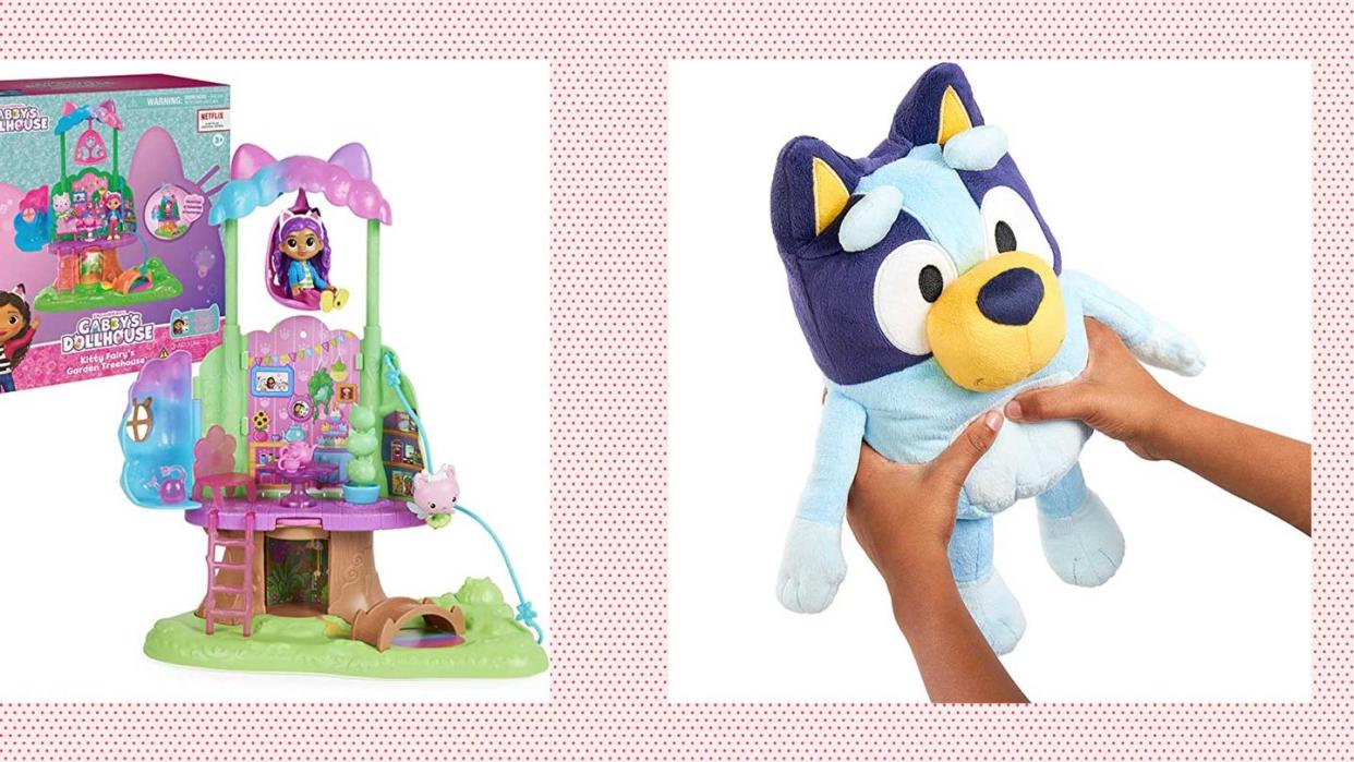 best gifts for 4 year olds gabby's dollhouse transforming garden treehouse playset and talking bluey plush