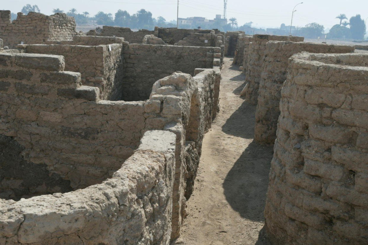 Image: A new archaeological discovery is seen in Luxor (Zahi Hawass Center for Egyptology / via Reuters)