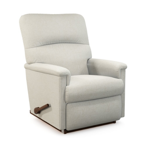 cream colored la-z-boy recliner against white background