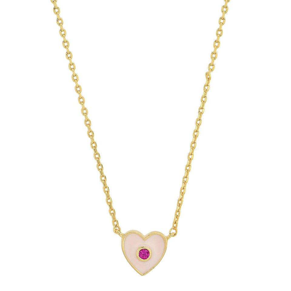 Tai Jewelry Enamel Heart Necklace