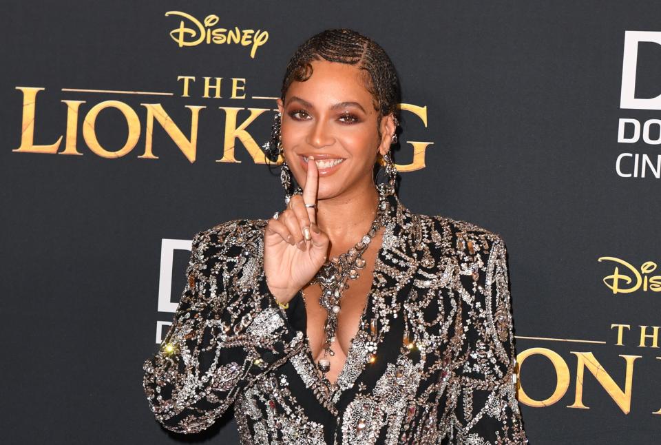 Beyonce at the Lion King premiere