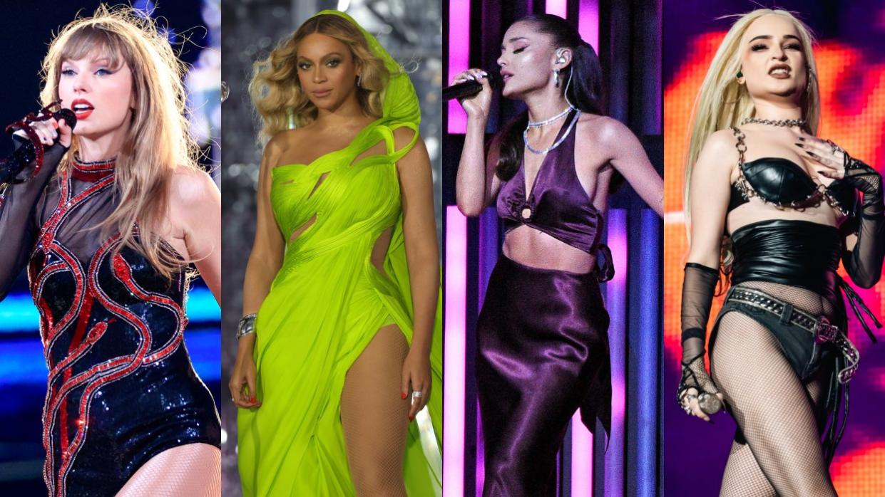 Taylor Swift; Beyoncé; Ariana Grande; Taylor Swift