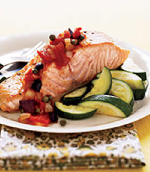 Salmon Provençal with Zucchini