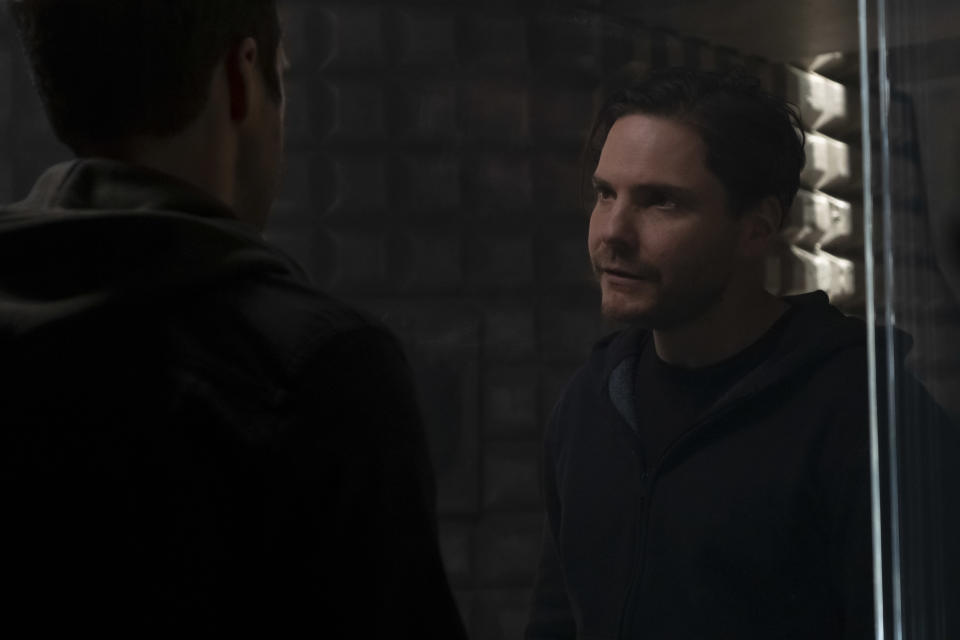 (L-R): Winter Soldier/Bucky Barnes (Sebastian Stan) and Zemo (Daniel BrÃ¼hl) in Marvel Studios' THE FALCON AND THE WINTER SOLDIER exclusively on Disney+. Photo by Chuck Zlotnick. Â©Marvel Studios 2021. All Rights Reserved. 