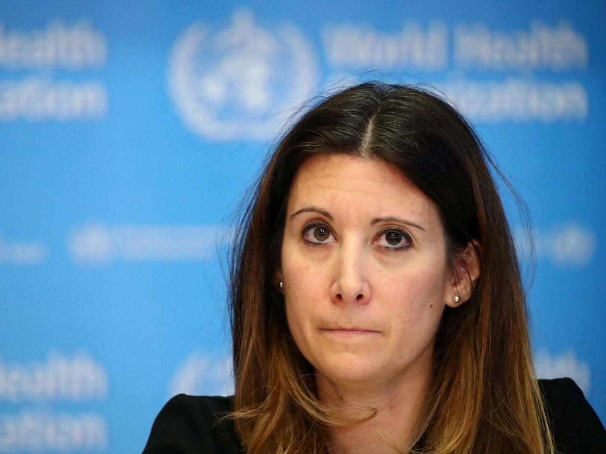 Technical Lead for the World Health Organization (WHO) Maria Van Kerkhove attends a news conference on the situation of the coronavirus: REUTERS