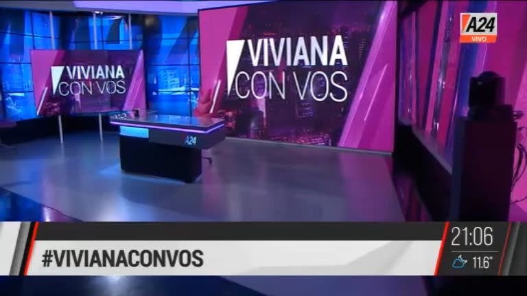 Silla vacía: así comenzó A24 el programa por la ausencia de Viviana Canosa, en el que emitió fragmentos de archivo