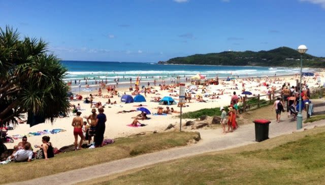 Byron Bay at midday today