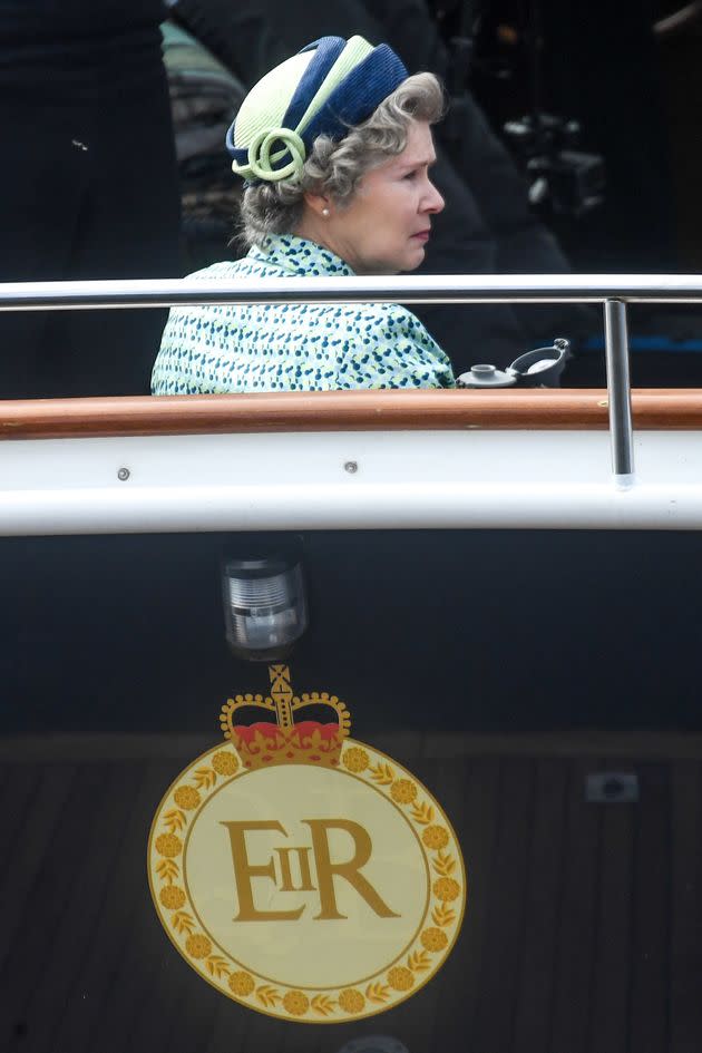 Imelda pictured on the set of The Crown last month (Photo: Peter Summers via Getty Images)