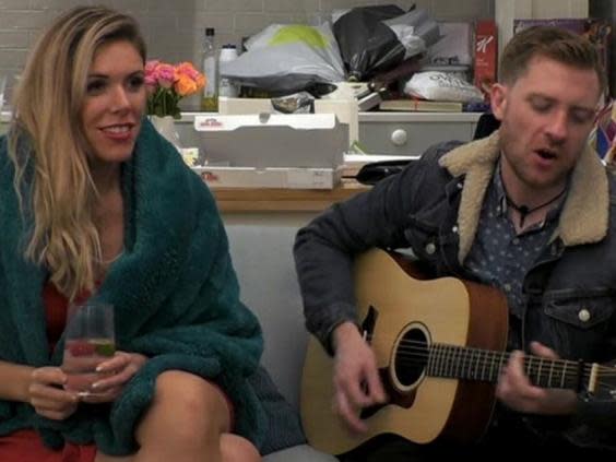 Amy and Scott on the first episode of Channel 4’s Five Guys a Week (Channel 4)