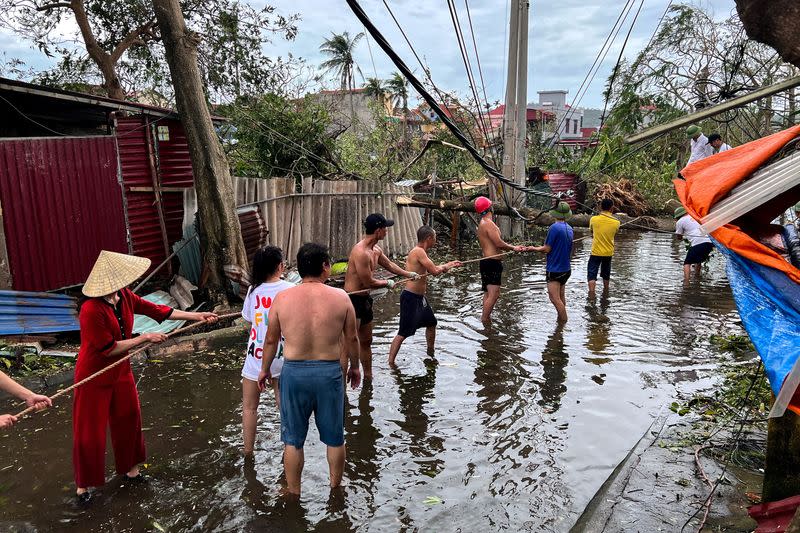 Typhoon Yagi weakens after killing dozens in Vietnam