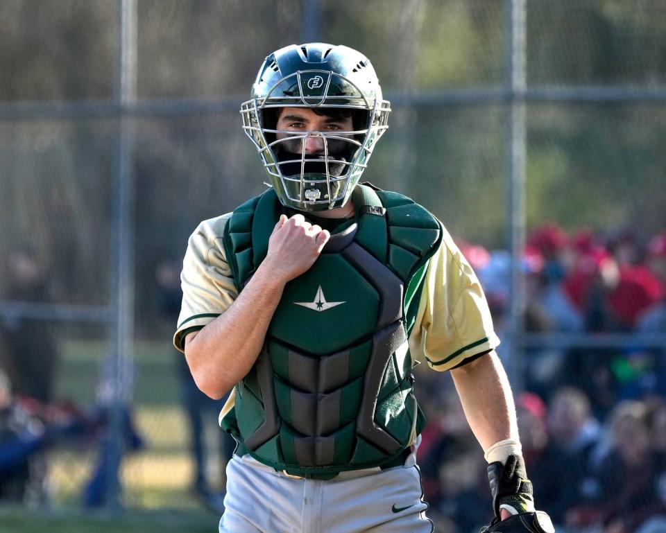 Hendricken catcher Braeden Campbell singled twice, doubled and drove in five in the Hawks' win over Cumberland on Monday.
