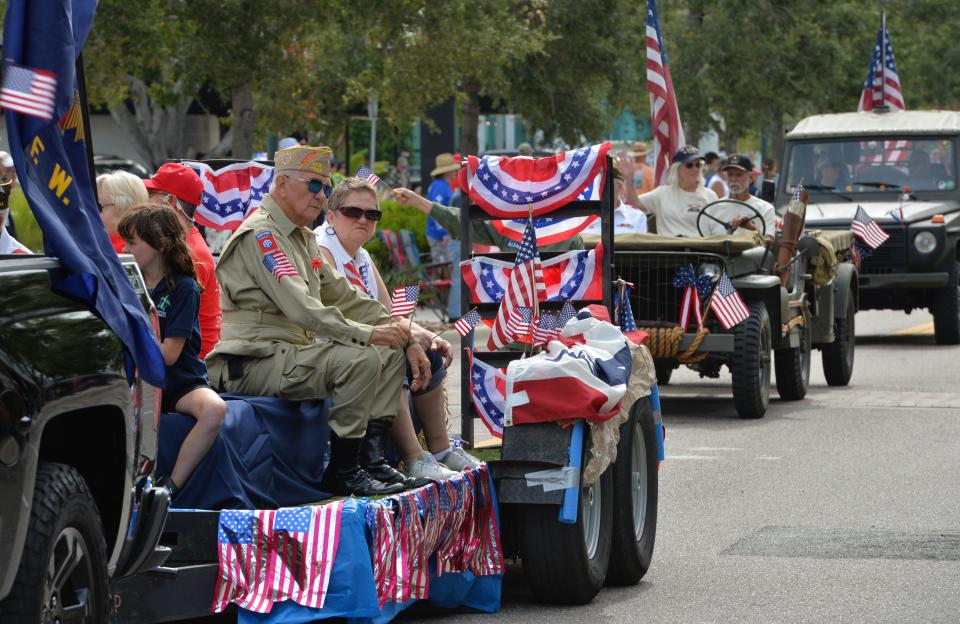 Veterans of Foreign Wars Post 3233 had a float and several vintage military vehicles in the 2023 Memorial Day parade in Sarasota. The parade, which starts at 10 a.m. Monday, is one of several family friendly events highlighted by Fishingbookers.com