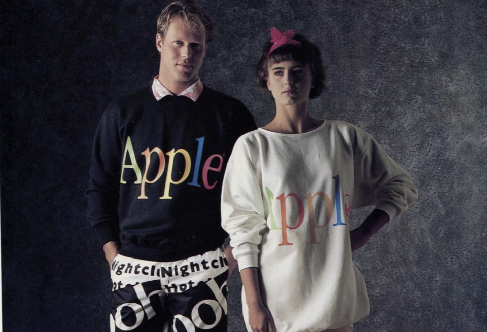 蘋果於80年代推出過The Apple Collection，T恤年銷22000件