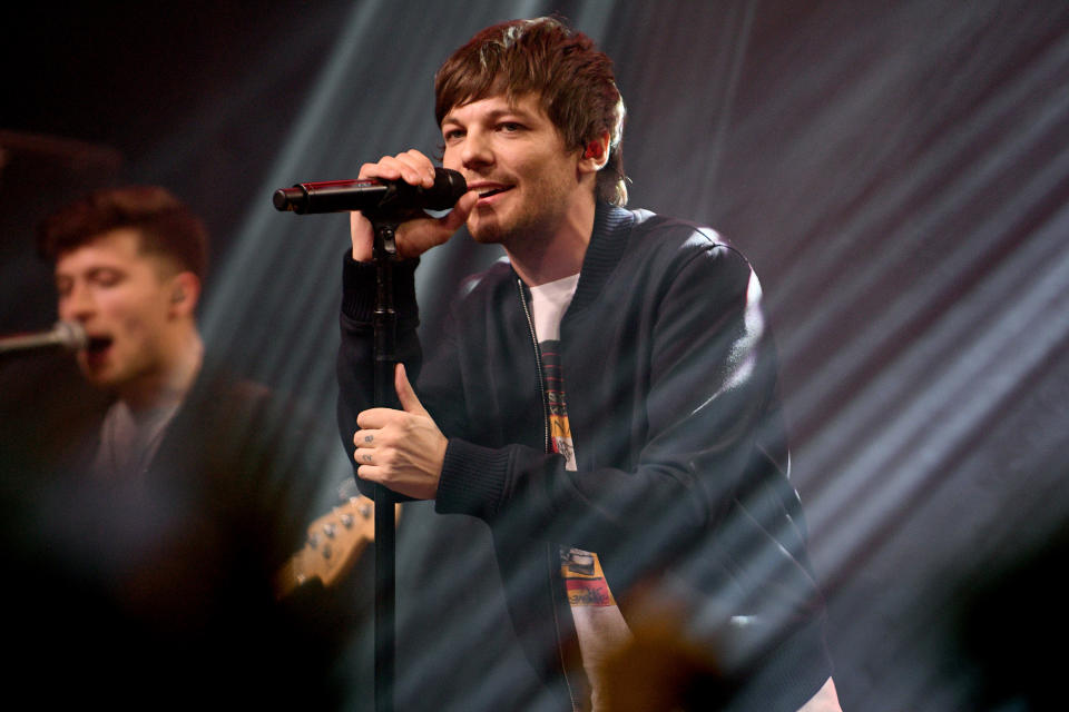 Louis Tomlinson performs onstage during the z100 All Access Lounge presented by Poland Spring Pre-Show at Pier 36 on December 13, 2019 in New York City. 